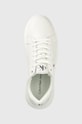 Calvin Klein Jeans sneakersy skórzane Chunky Capsule Monologo biały YM0YM00681