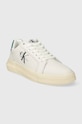Кожаные кроссовки Calvin Klein Jeans YM0YM00681 CHUNKY CUPSOLE MONOLOGO YM0YM00681 белый NC24