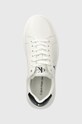 Calvin Klein Jeans sneakersy skórzane Chunky Capsule Monologo biały YM0YM00681