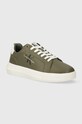 Calvin Klein Jeans sneakers din piele YM0YM00681 CHUNKY CUPSOLE MONOLOGO mic de statură verde YM0YM00681