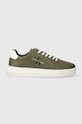 Calvin Klein Jeans sneakers din piele YM0YM00681 CHUNKY CUPSOLE MONOLOGO YM0YM00681 verde NC24