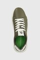 Шкіряні кросівки Calvin Klein Jeans YM0YM00681 CHUNKY CUPSOLE MONOLOGO зелений YM0YM00681