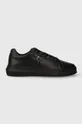 μαύρο Δερμάτινα αθλητικά παπούτσια Calvin Klein Jeans YM0YM00681 CHUNKY CUPSOLE MONOLOGO Ανδρικά
