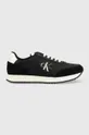 czarny Calvin Klein Jeans sneakersy YM0YM00683 RETRO RUNNER SU-NY MONO Męski