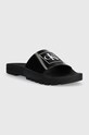 Calvin Klein Jeans klapki YM0YM00591 TRUCK SLIDE MONOGRAM RUBBER M YM0YM00591 czarny SS23