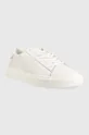 Δερμάτινα αθλητικά παπούτσια Calvin Klein Hm0hm00861 Low Top Lace Up Lth λευκό