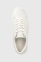 biały Calvin Klein sneakersy skórzane HM0HM00861 LOW TOP LACE UP LTH