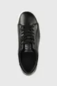 μαύρο Δερμάτινα αθλητικά παπούτσια Calvin Klein Hm0hm00861 Low Top Lace Up Lth