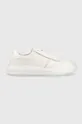 biały Calvin Klein sneakersy skórzane HM0HM00992 LOW TOP LACE UP PIPING Męski