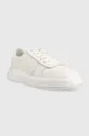 Calvin Klein sneakersy skórzane HM0HM00992 LOW TOP LACE UP PIPING biały