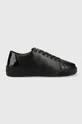 czarny Calvin Klein sneakersy skórzane HM0HM00869 LOW TOP LACE UP FESTIVE Męski