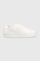 Karl Lagerfeld sneakersy skórzane MAXI KUP niska biały KL52215.01W