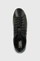 Karl Lagerfeld sneakersy skórzane MAXI KUP czarny KL52215.000
