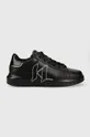 чорний Шкіряні кросівки Karl Lagerfeld KL52511 KAPRI MENS Чоловічий