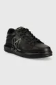 Karl Lagerfeld sneakersy skórzane KL52511 KAPRI MENS czarny