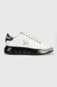 λευκό Δερμάτινα αθλητικά παπούτσια Karl Lagerfeld KL52633 KAPRI KUSHION Ανδρικά