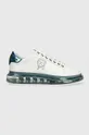 biały Karl Lagerfeld sneakersy skórzane KL52633 KAPRI KUSHION Męski