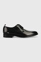 Karl Lagerfeld półbuty skórzane BUREAU eleganckie czarny KL12026.000