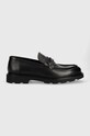 Kožené mokasíny Karl Lagerfeld MOKASSINO LUG casual čierna KL11575.000