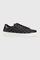Karl Lagerfeld sneakersy skórzane KL51013A KUPSOLE III Planet friendly czarny KL51013A.H0M