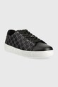 Karl Lagerfeld sneakersy skórzane KL51013A KUPSOLE III KL51013A.H0M czarny SS23