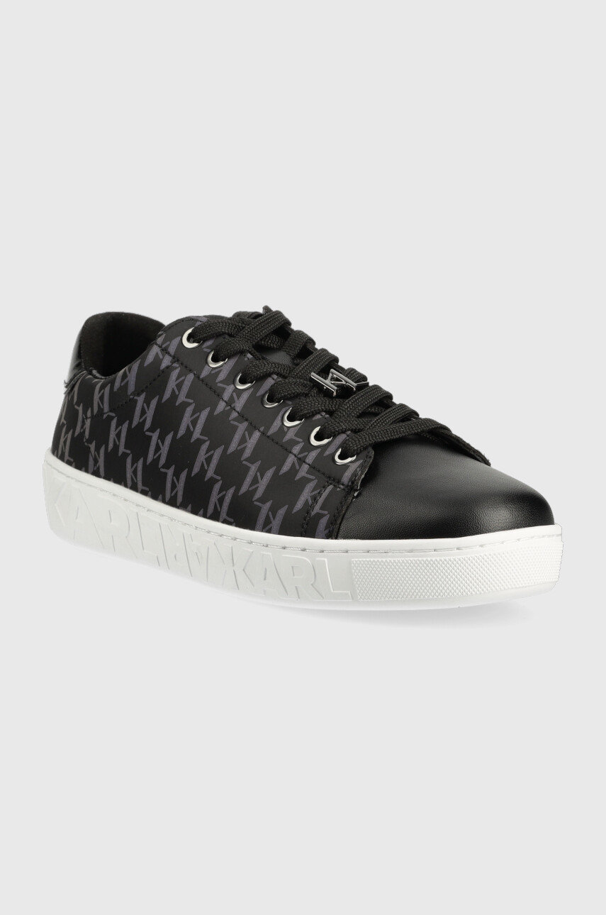 Karl Lagerfeld sneakersy skórzane KL51013A KUPSOLE III czarny