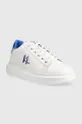 Δερμάτινα αθλητικά παπούτσια Karl Lagerfeld Kl52536 Kapri Mens λευκό