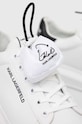 Karl Lagerfeld sneakersy skórzane KL52526 KAPRI MENS KL52526.011 biały