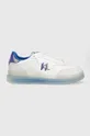 biały Karl Lagerfeld sneakersy skórzane KL53426 BRINK Męski