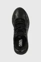 μαύρο Δερμάτινα αθλητικά παπούτσια Karl Lagerfeld KL52420 BLAZE