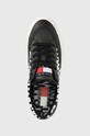 Tommy Jeans sneakers din piele Virgil Leather Logo Print negru EM0EM01129