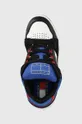μαύρο Δερμάτινα αθλητικά παπούτσια Tommy Jeans Skate Sneaker