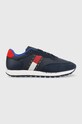 Tommy Jeans sneakersy EM0EM01136 TOMMY JEANS LEATHER RUNNER skóra zamszowa granatowy EM0EM01136
