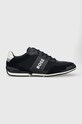 BOSS sneakersy Saturn tekstylny granatowy 50485629.401