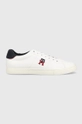 biały Tommy Hilfiger sneakersy FM0FM04350 CORE VULC VARSITY MONOGRAM Męski