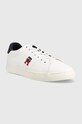 Superge Tommy Hilfiger Fm0fm04350 Core Vulc Varsity Monogram FM0FM04350 bela SS23