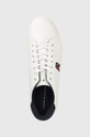 Tenisice Tommy Hilfiger Fm0fm04350 Core Vulc Varsity Monogram bijela FM0FM04350
