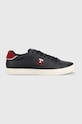 Tenisky Tommy Hilfiger Fm0fm04350 Core Vulc Varsity Monogram Planet friendly námořnická modř FM0FM04350