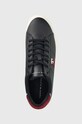 Tenisky Tommy Hilfiger Fm0fm04350 Core Vulc Varsity Monogram námořnická modř FM0FM04350