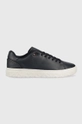 granatowy Tommy Hilfiger sneakersy skórzane MODERN ICONIC COURT CUP LEATHER Męski