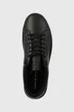 μαύρο Δερμάτινα αθλητικά παπούτσια Tommy Hilfiger MODERN ICONIC COURT CUP LEATHER