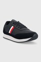 Kožené tenisky Tommy Hilfiger FM0FM04397 CORE EVA RUNNER CORPORATE LEA FM0FM04397 námořnická modř SS23