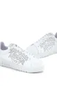 Emporio Armani sneakersy skórzane  Cholewka: Skóra naturalna Wnętrze: Materiał tekstylny Podeszwa: Materiał syntetyczny