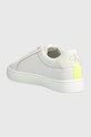 Obuwie Calvin Klein Jeans sneakersy skórzane CLASSIC CUPSOLE FLUO CONTRAST YM0YM00603 biały
