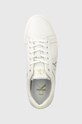 Calvin Klein Jeans sneakersy skórzane CLASSIC CUPSOLE FLUO CONTRAST biały YM0YM00603