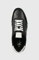 μαύρο Δερμάτινα αθλητικά παπούτσια Calvin Klein Jeans CASUAL CUPSOLE FLUO CONTRAST