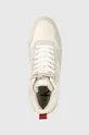 beżowy Calvin Klein Jeans sneakersy BASKET CUPSOLE IRREG LINES