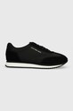 Кросівки Calvin Klein Jeans RETRO RUNNER WINGTIP MIX замша чорний YM0YM00620