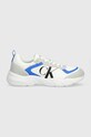 Calvin Klein Jeans sneakersy RETRO TENNIS MESH imitacja skóry licowej biały YM0YM00638