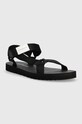 Calvin Klein Jeans szandál PREFRESATO WEBBING BADGE STORY YM0YM00639 fekete SS23